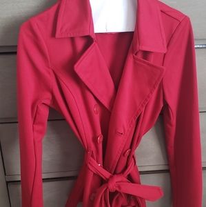 Red forever 21 medium peacoat